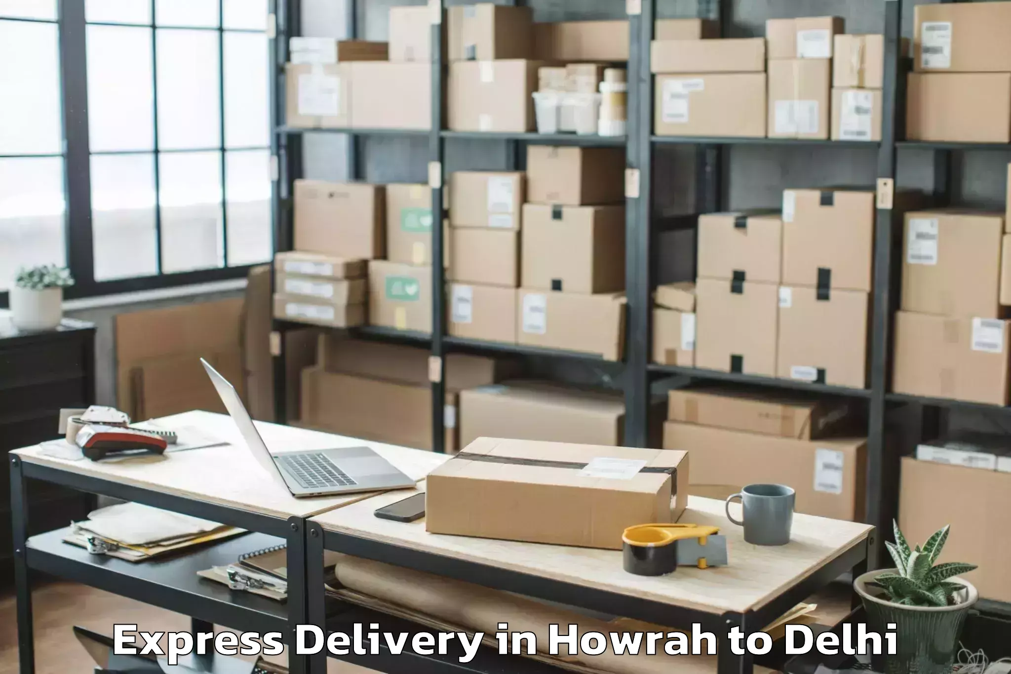 Hassle-Free Howrah to Flatted Factory Complex Okhla Express Delivery